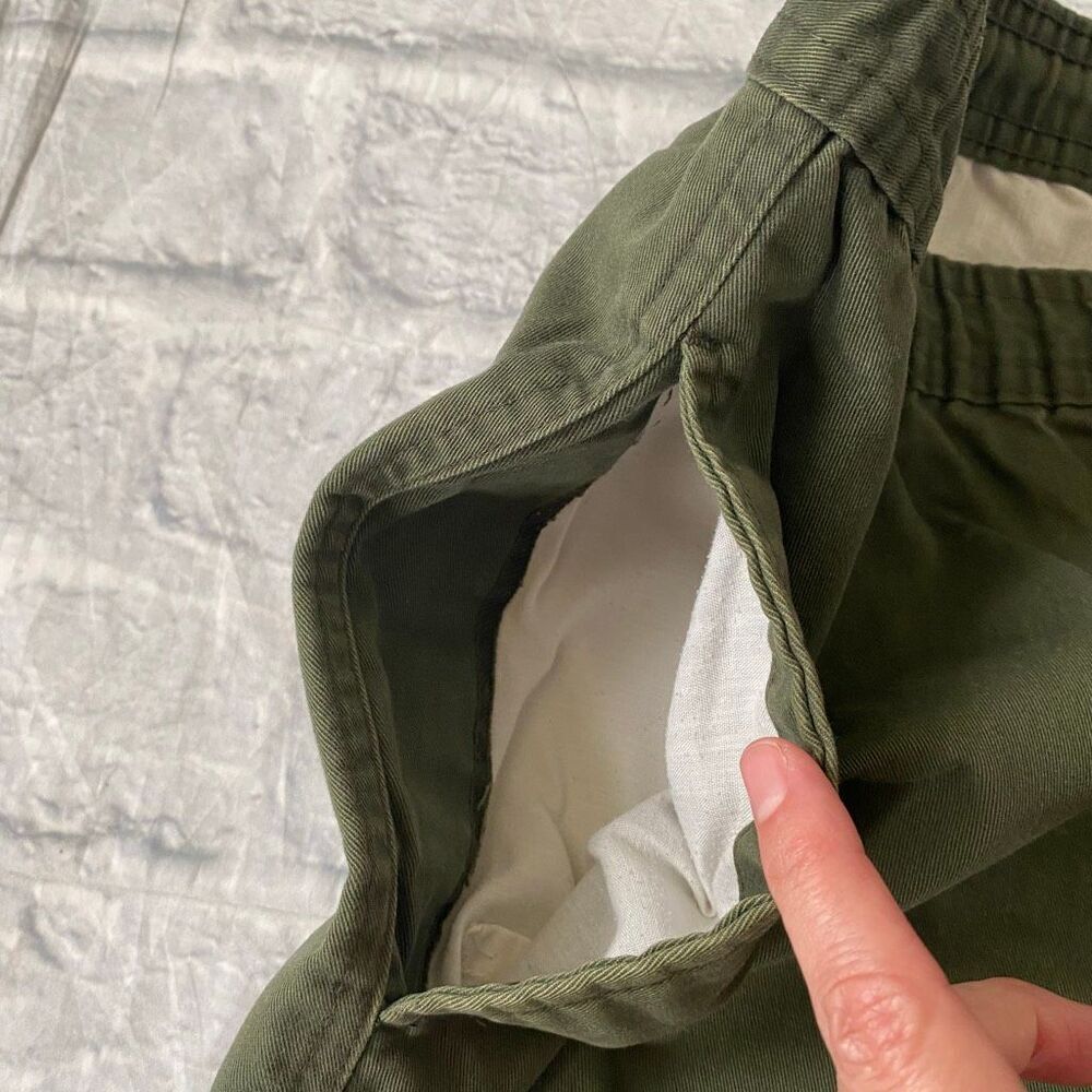 Puritan men XL cotton blend pull on casual chino pants olive green - Picture 4 of 14
